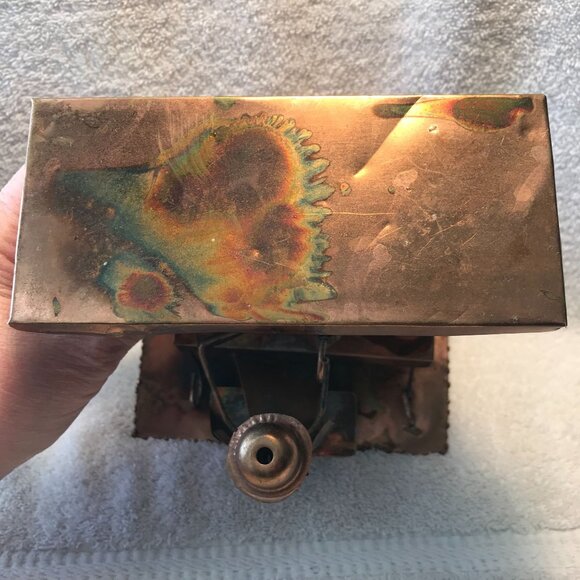 Vintage Copper Sculptural Figurine Music Box Handmade & Unique Design Quirky Dec - Picture 5 of 12